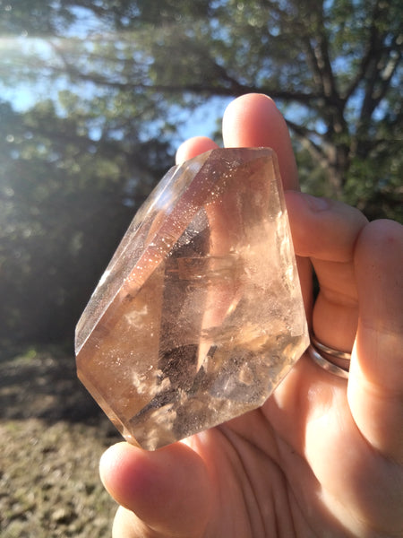 Smokey Quartz phantoms, rainbows, Freeform