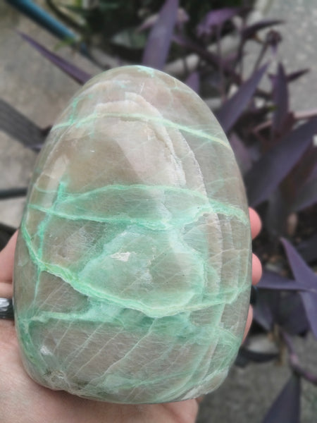 Green Moonstone Freeform LG garnerite stone