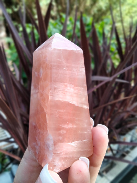 Rose calcite Tower