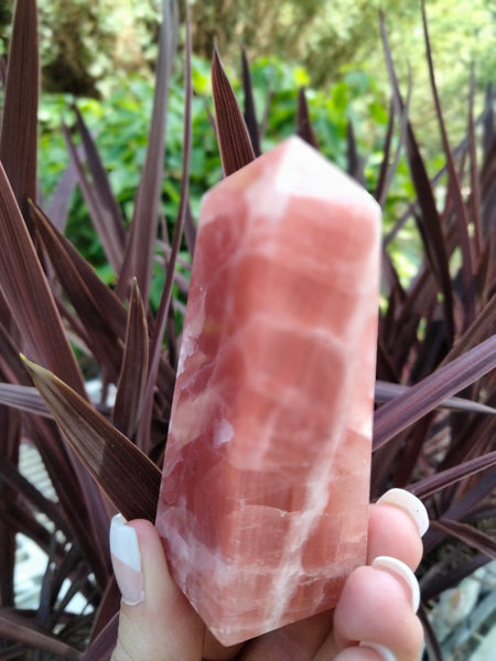 Rose calcite Tower