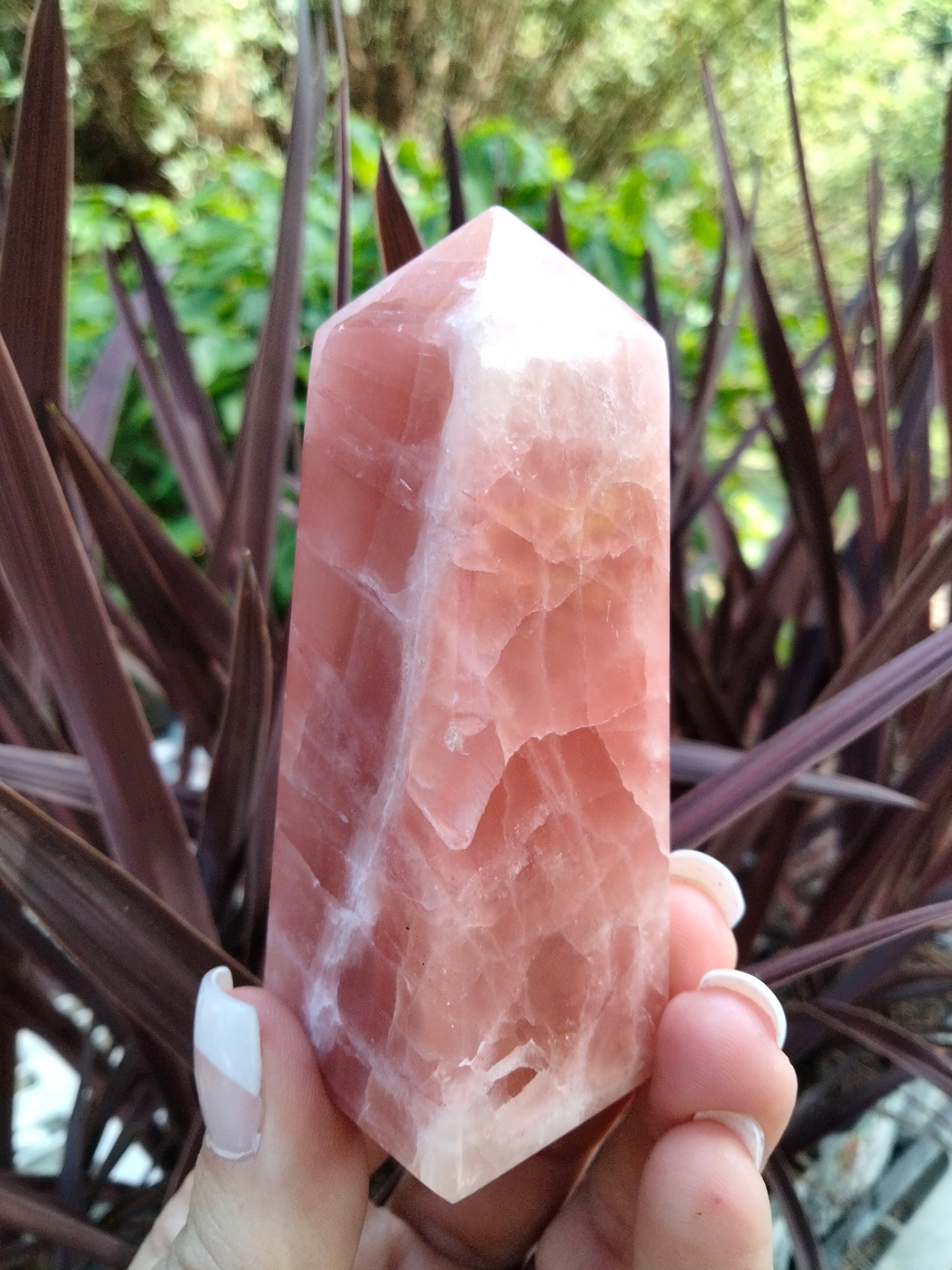 Rose calcite Tower