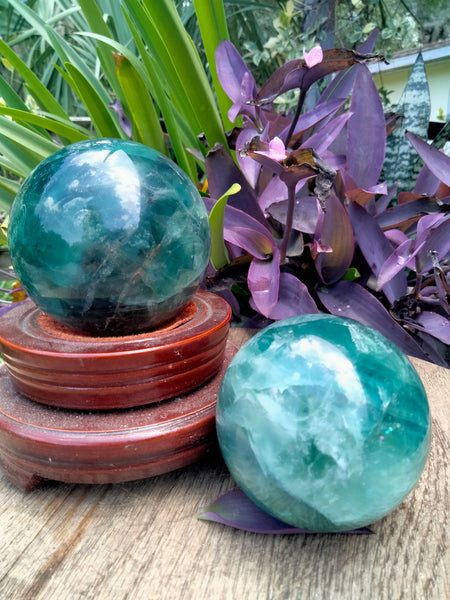 Blue Fluorite Sphere