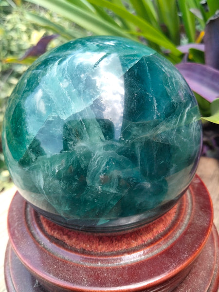 Blue Fluorite Sphere