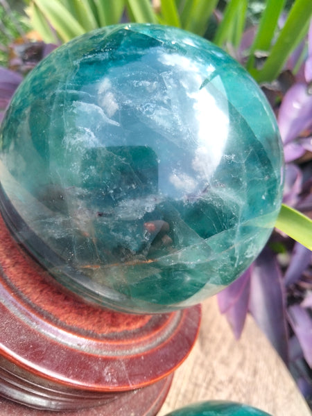 Blue Fluorite Sphere