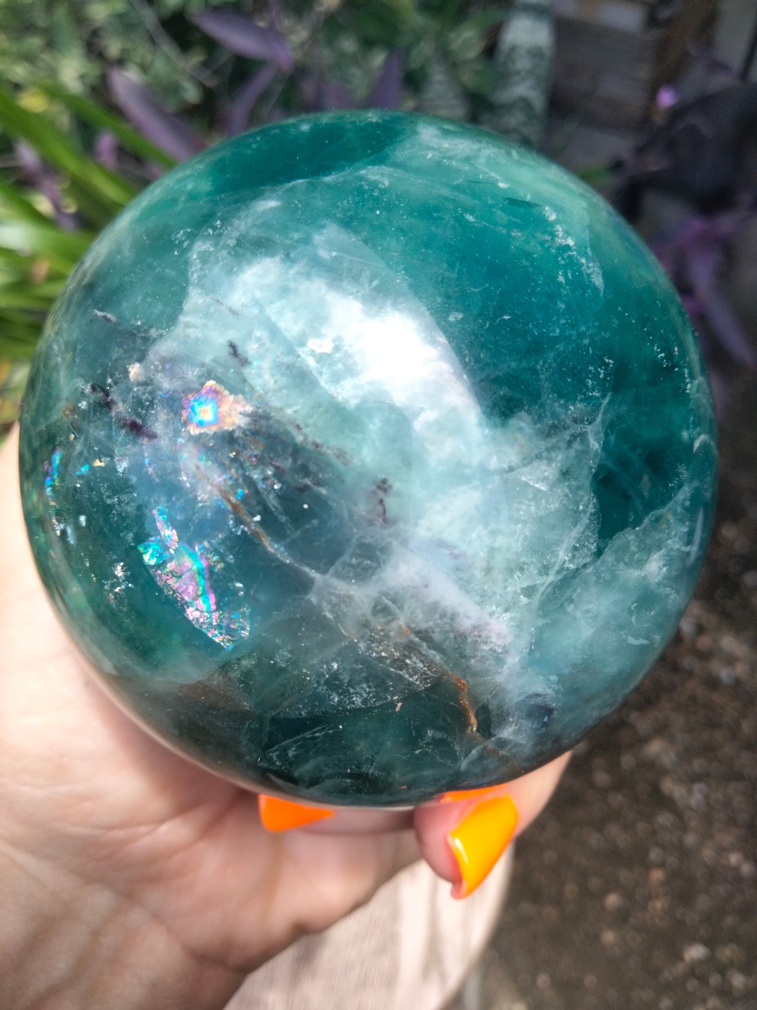 Blue Fluorite Sphere