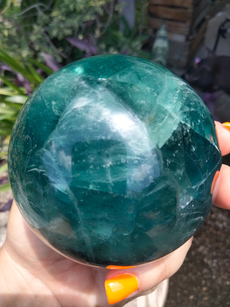 Blue Fluorite Sphere