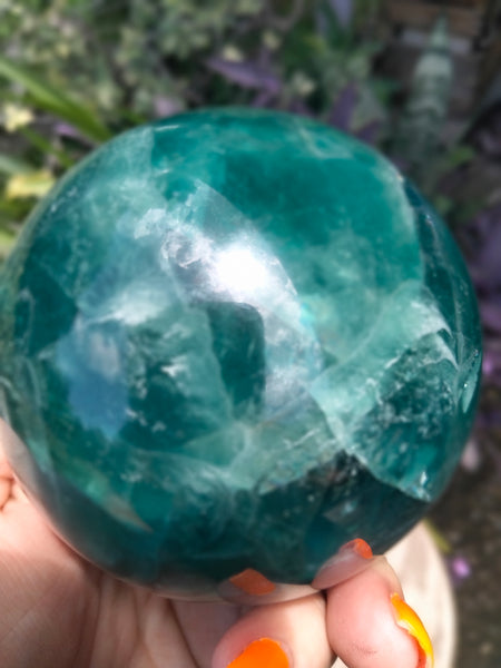 Blue Fluorite Sphere