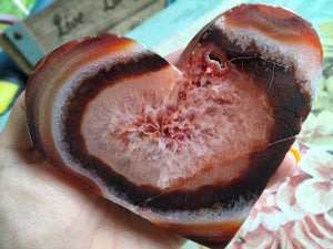 Carnelian Jasper heart