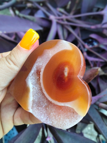 Carnelian Jasper heart