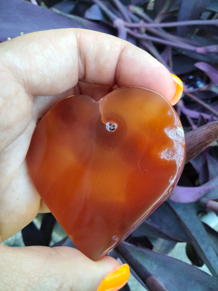 Carnelian Jasper heart