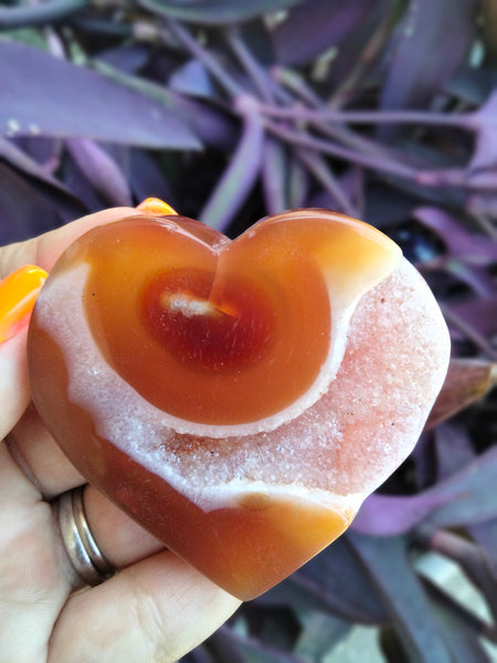 Carnelian Jasper heart