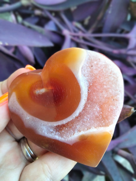 Carnelian Jasper heart