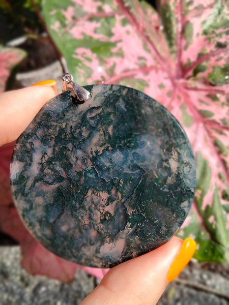 Moss Agate pendent