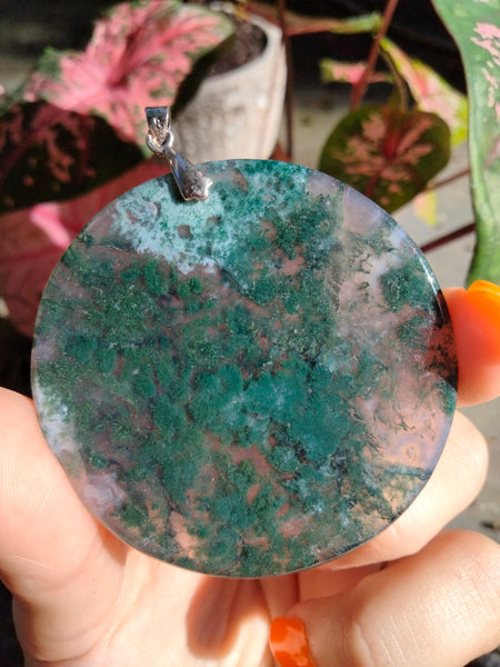 Moss Agate pendent