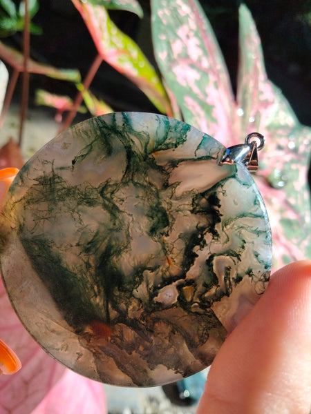 Moss Agate pendent