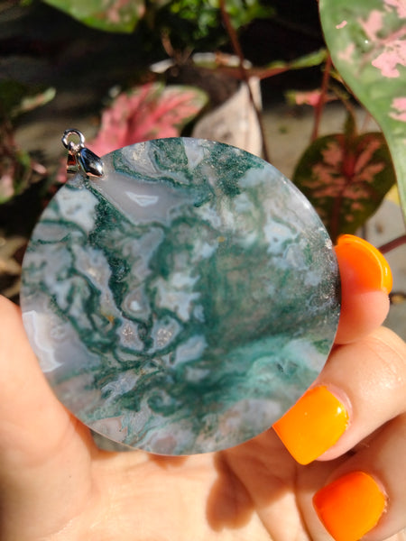 Moss Agate pendent