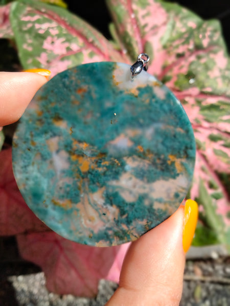 Moss Agate pendent