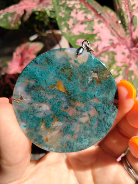 Moss Agate pendent