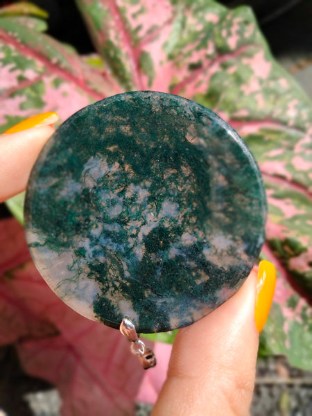 Moss Agate pendent