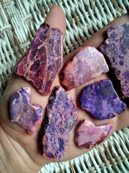 Purple Jasper slab pendant