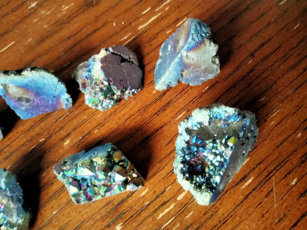 Rainbow Aura Geodes