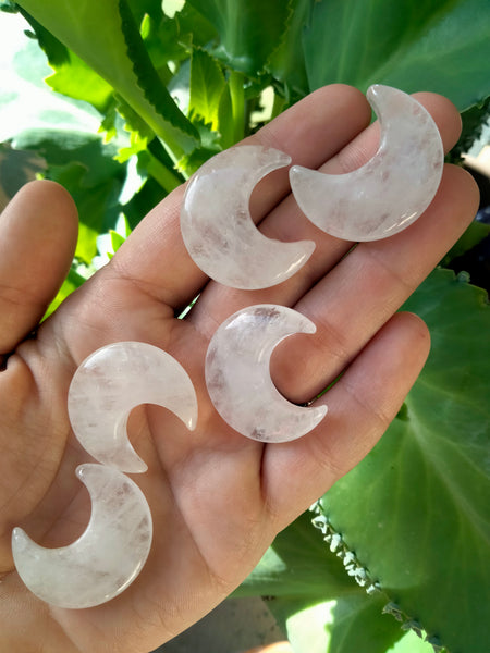 Clear Quartz Crystal Moon