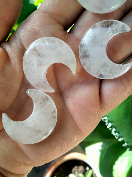 Clear Quartz Crystal Moon