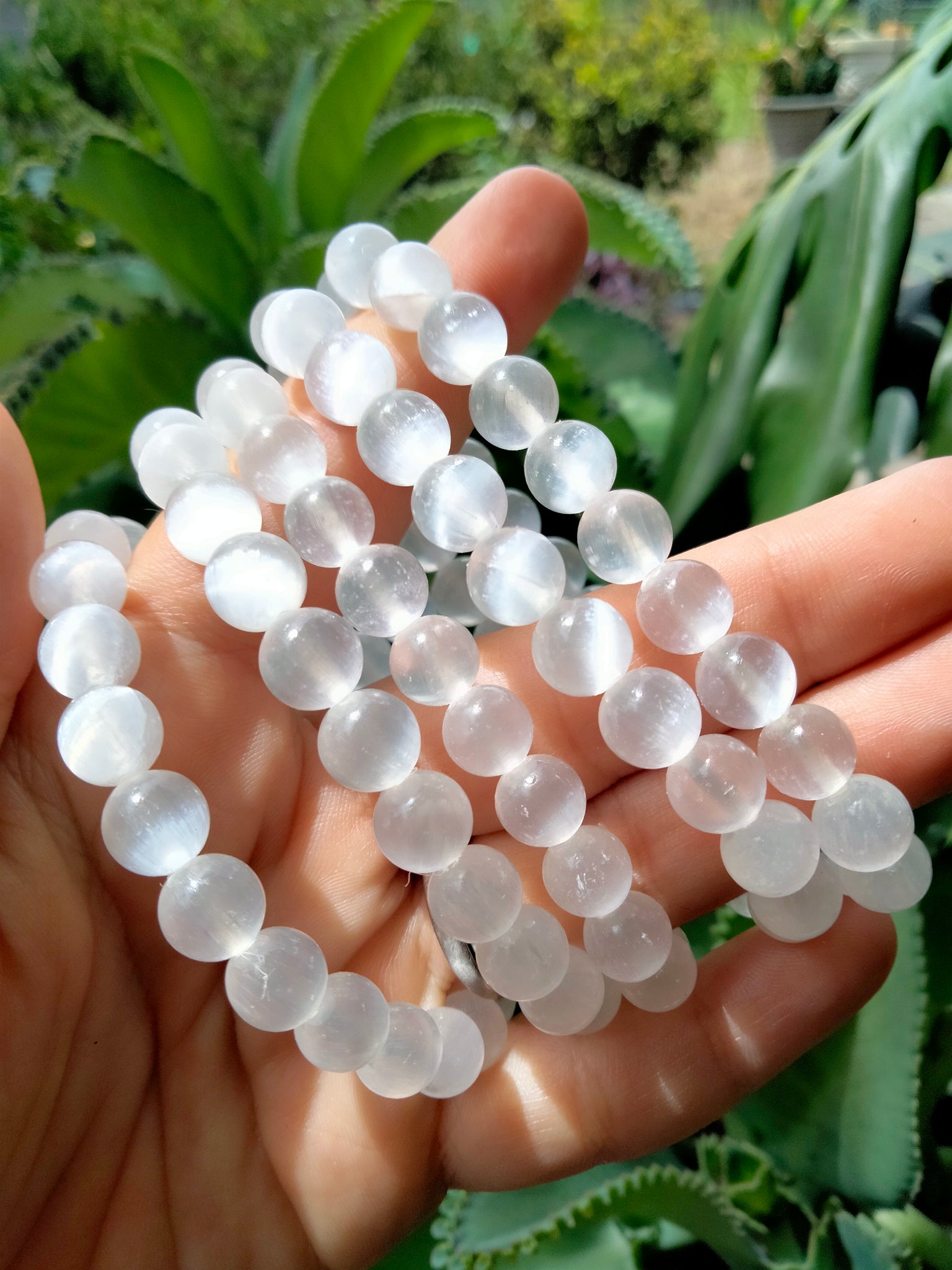 Selenite bracelet