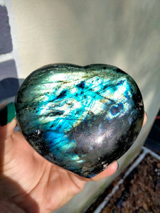 Labradorite Heart large