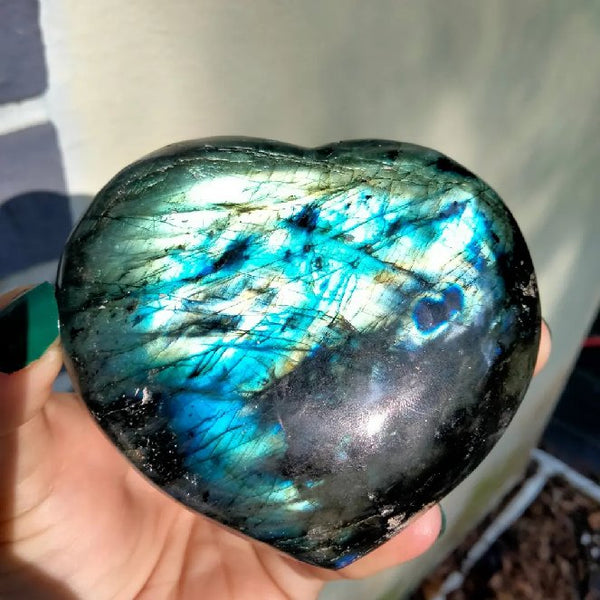 Labradorite Heart large