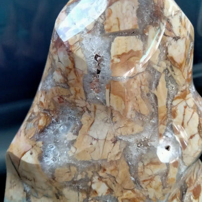 Ibis Jasper flame with cave druzy 2.7 lbs