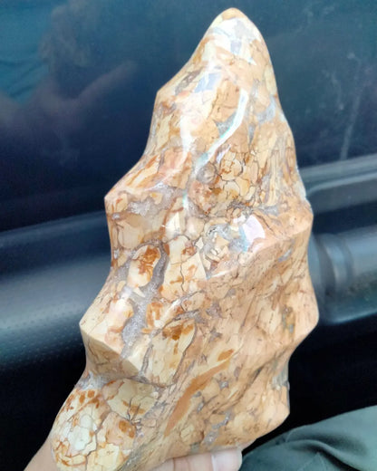 Ibis Jasper flame with cave druzy 2.7 lbs