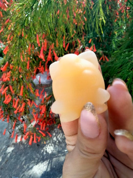 Orange Calcite Baby Bear