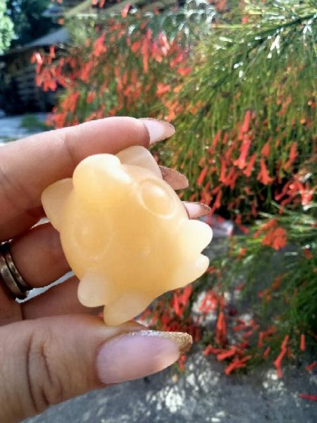 Orange Calcite Baby Bear