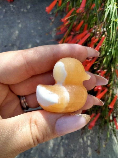 Orange Calcite Baby Bear