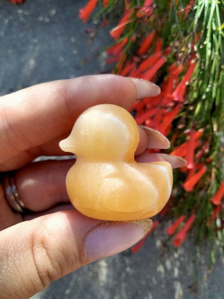 Orange Calcite Baby Bear