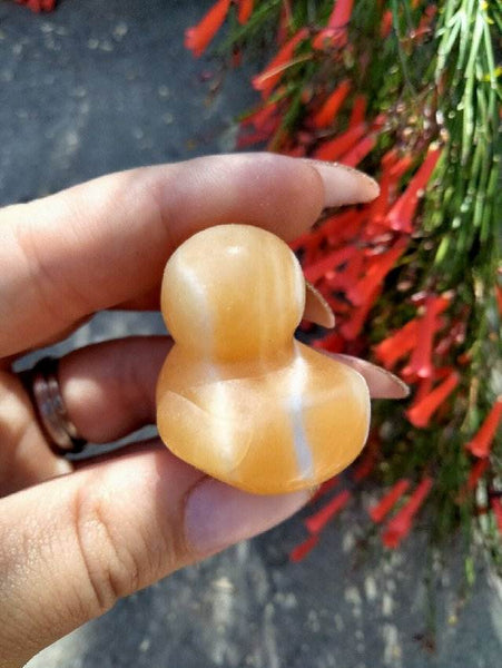 Orange Calcite Baby Bear