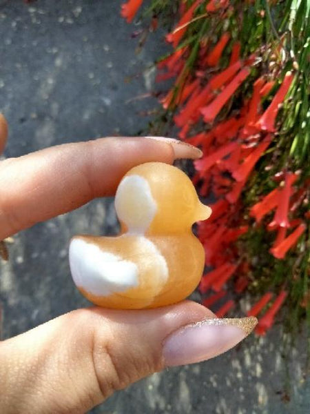 Orange Calcite Baby Bear