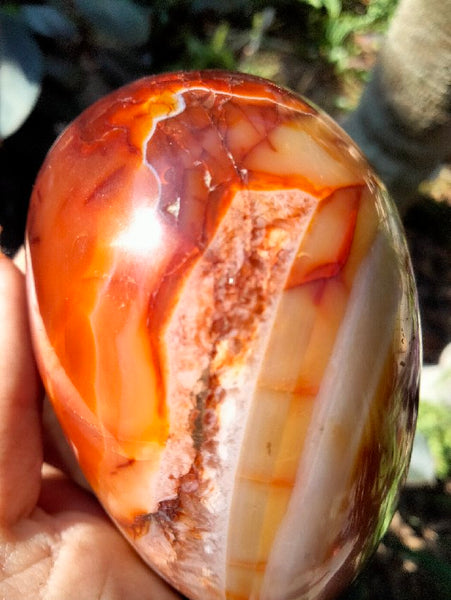 Carnelian Jasper Heart with levels & pools XL