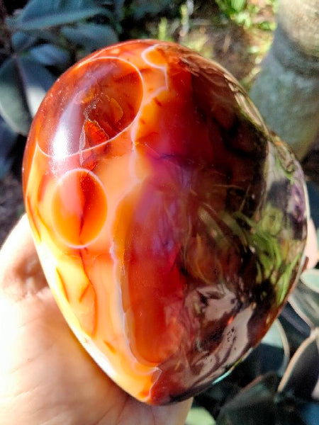 Carnelian Jasper Heart with levels & pools XL