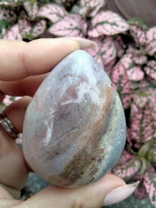 Ocean Jasper pastel color crystal Egg