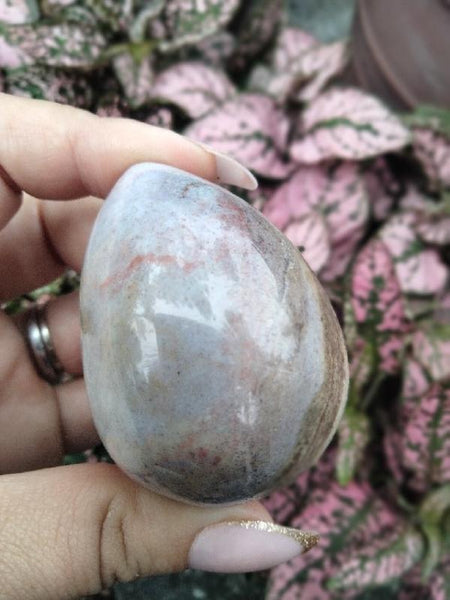 Ocean Jasper pastel color crystal Egg