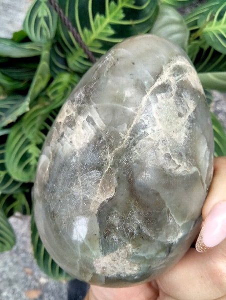 Moonstone Green Crystal Egg