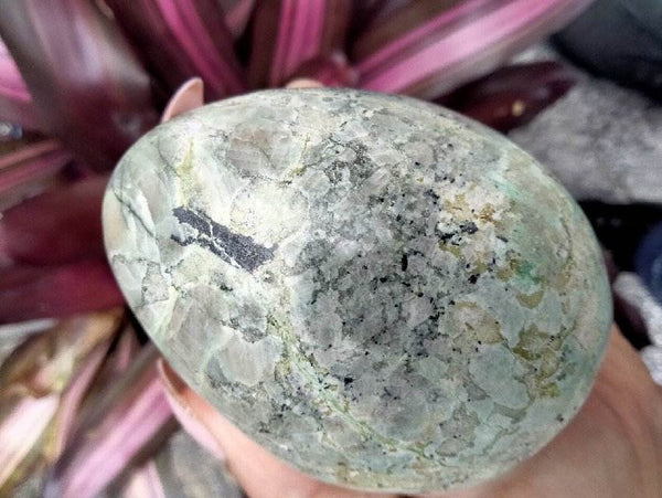 Green Moonstone Crystal Egg