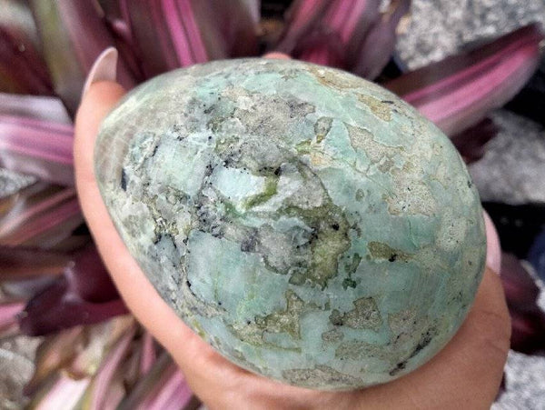 Green Moonstone Crystal Egg