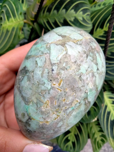 Green Moonstone Crystal Egg