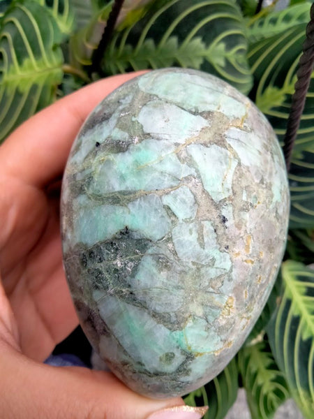 Green Moonstone Crystal Egg