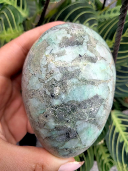 Green Moonstone Crystal Egg