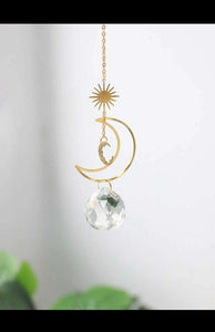 Moon Crystal SunCatcher Rainbows Office