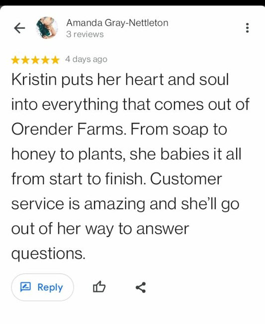 5 Star Review on Google